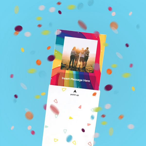 Upgraded Postcard Confetti Explosion