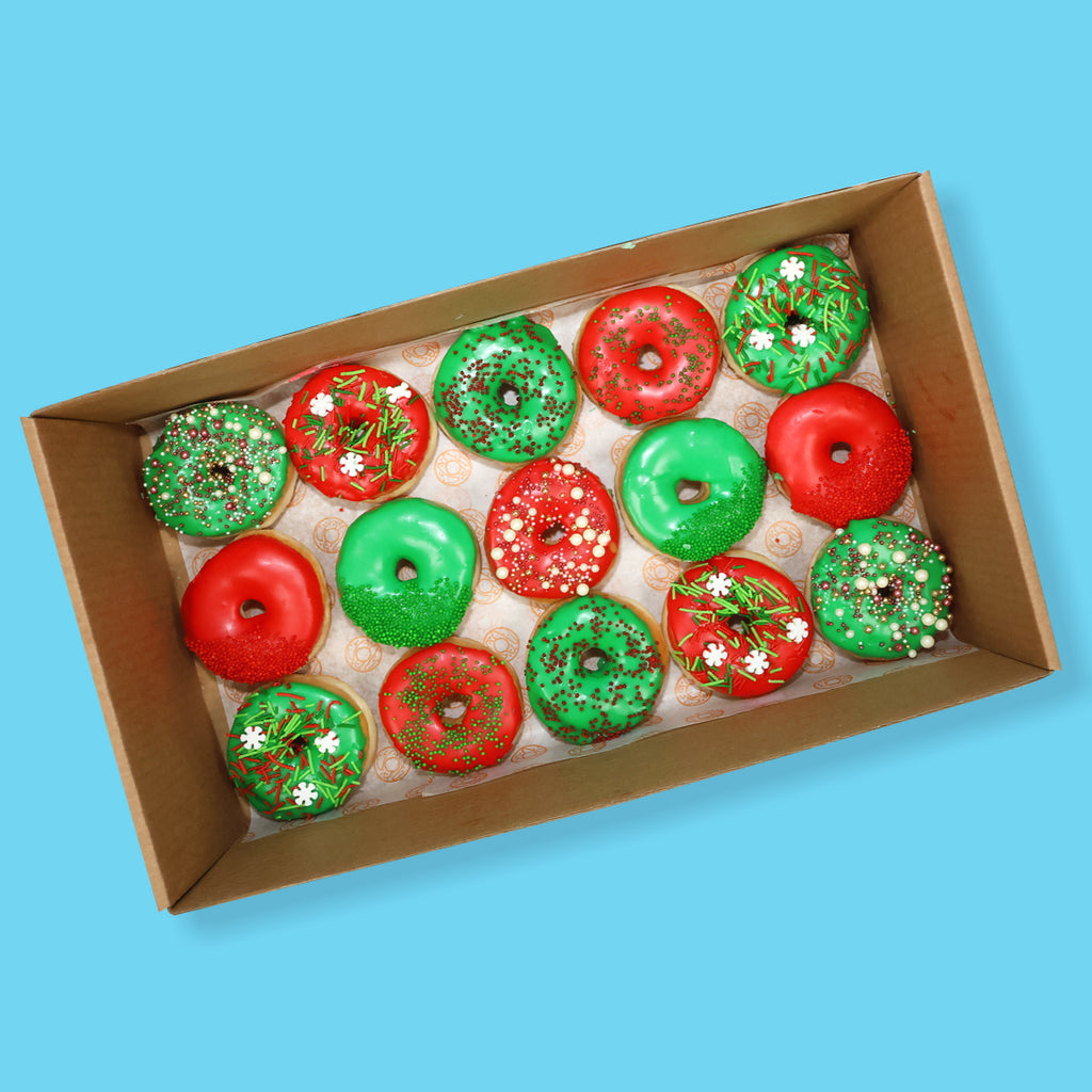 Assorted Christmas Donut Box