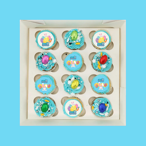 Easter Cupcakes with Edible Image