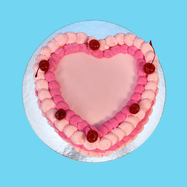 Pink Heart Cake