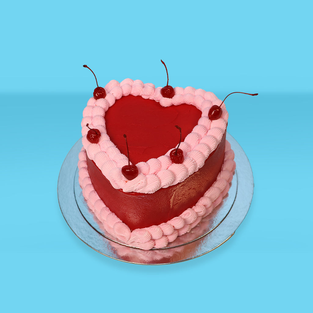 Red Heart Cake