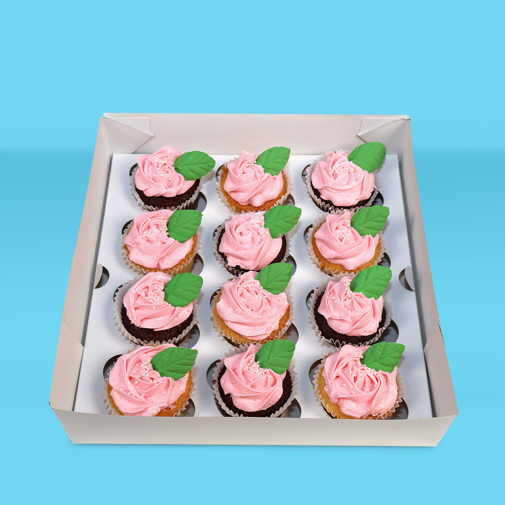 Pink Rose Cupcakes