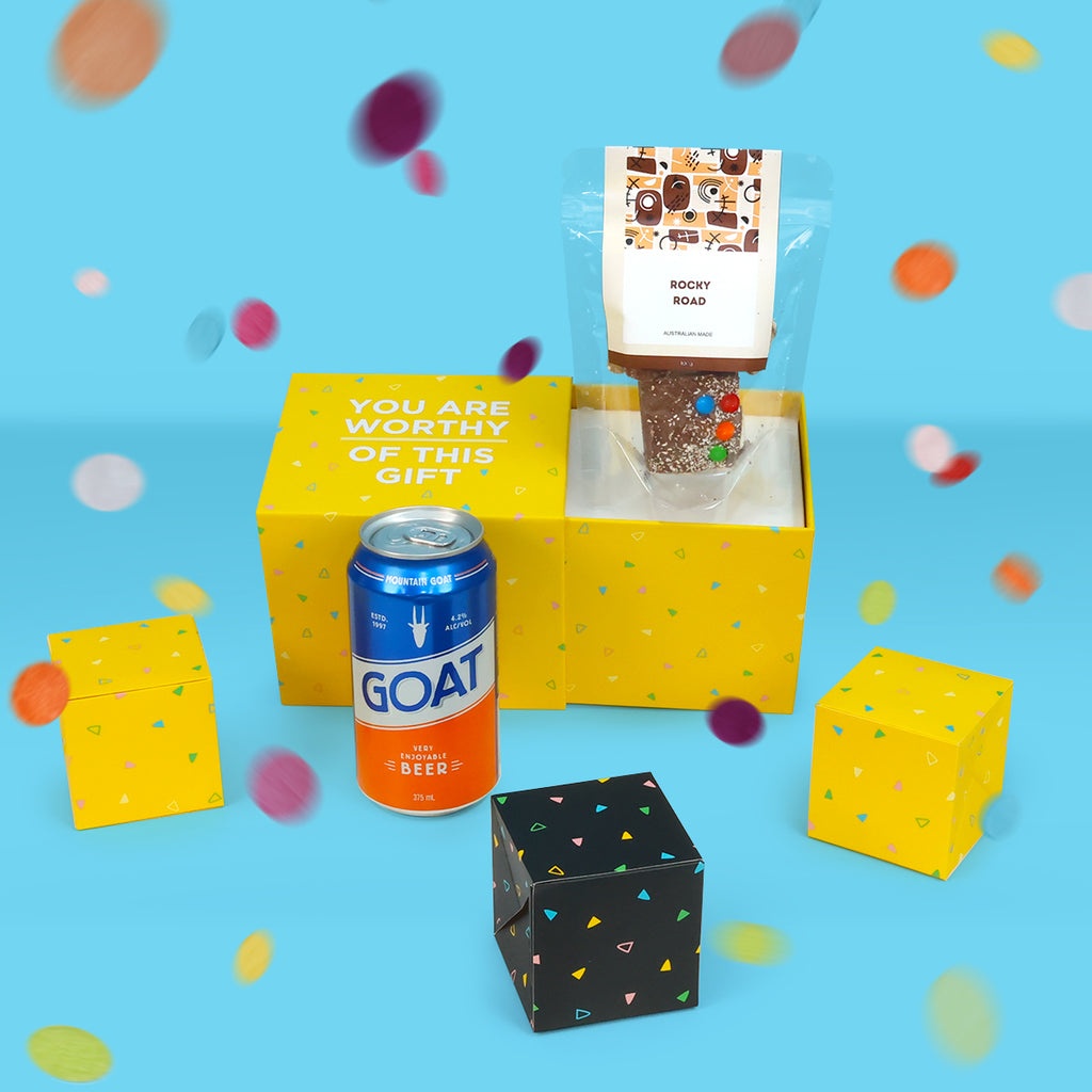 Beer & Snack Bounce Box & Confetti Explosion