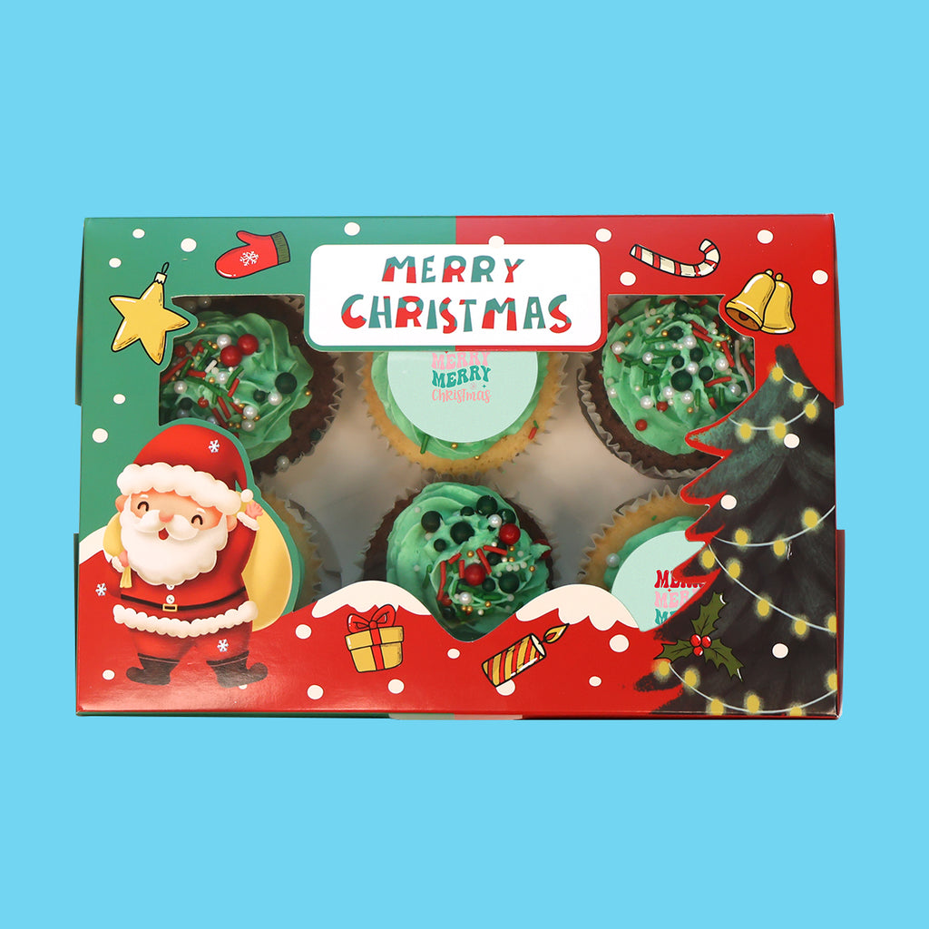 Small Christmas Cupcake Gift Box