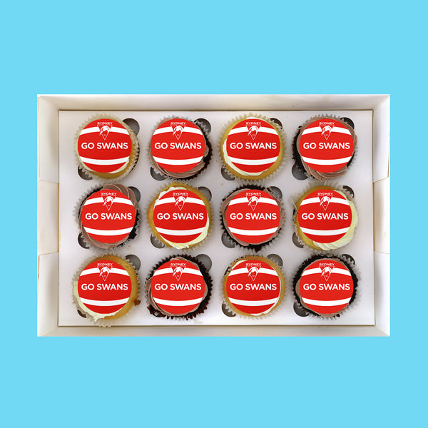 Sydney Swans AFL Cupcakes