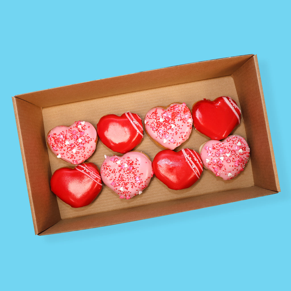 Large Heart Donut Box